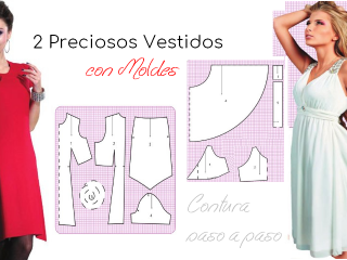 Moldes de vestido casual con mangas triangular - Costura Paso a PasoCostura Paso a Paso Moldes de vestido casual con mangas triangular - Costura Paso a PasoCostura Paso a Paso