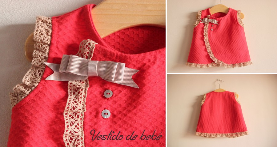 Vestido de bebé - Patrones y video tutorial - Costura Paso a PasoCostura Paso
