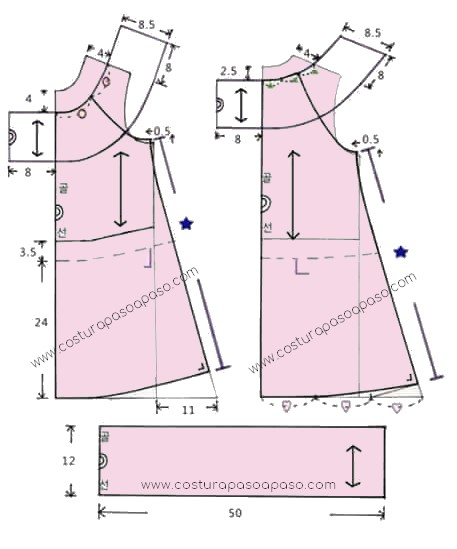 Gran cantidad hierro trabajador Preciosos Vestidos para Niñas con Moldes y Tutorial - Costura Paso a  PasoCostura Paso a Paso